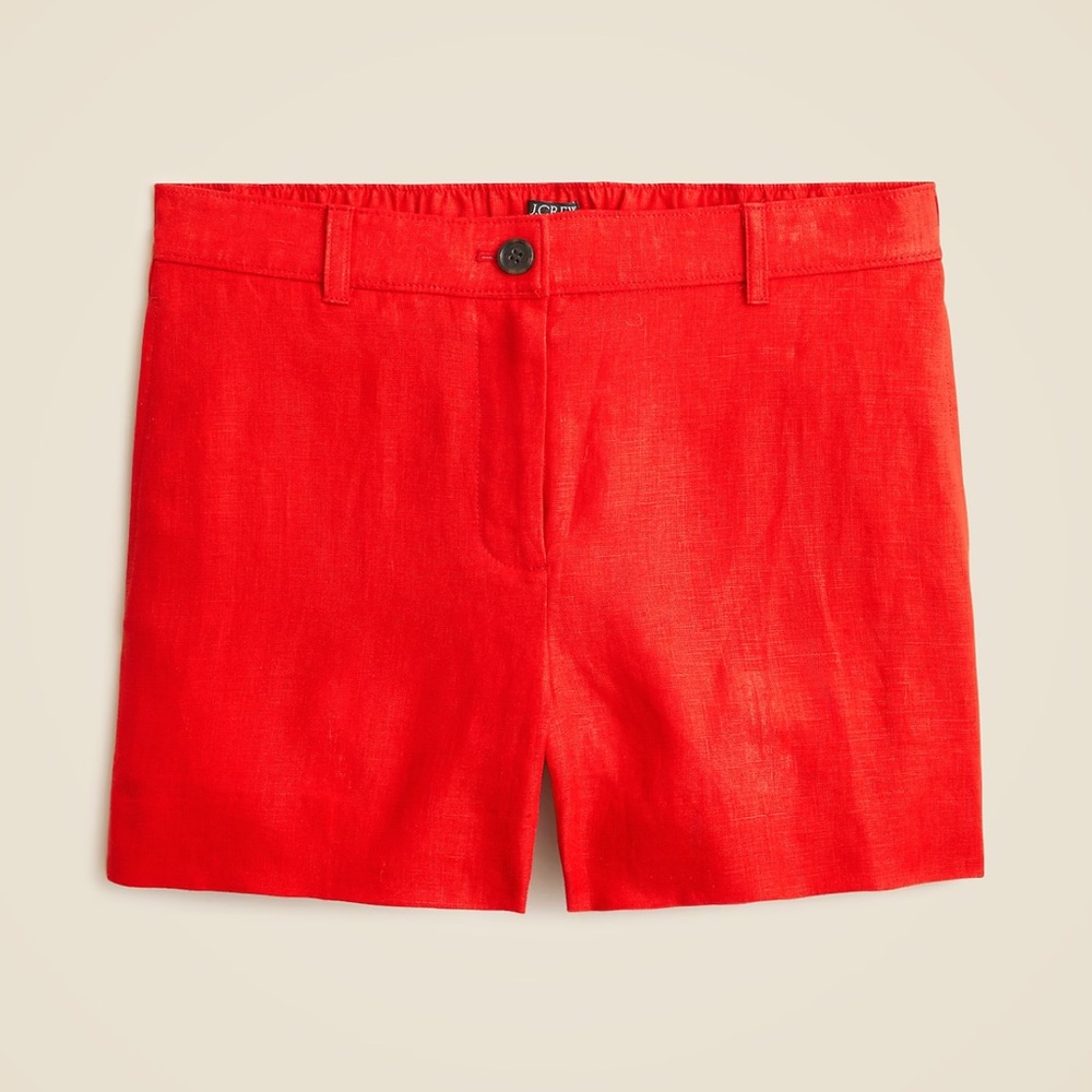 J. Crew Women’s HARBOR 3” Shorts in Linen Size Large